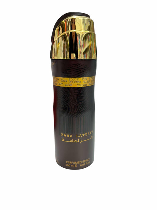 Ramz Lattafa Gold 200ml Perfume Deodorant